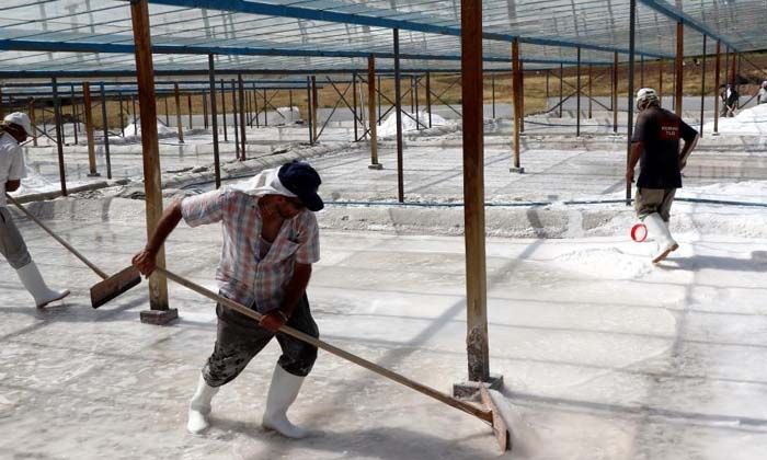 Bunaltıcı sıcaklar 3 bin yıllık “Kemah tuzu”na bereket getirdi