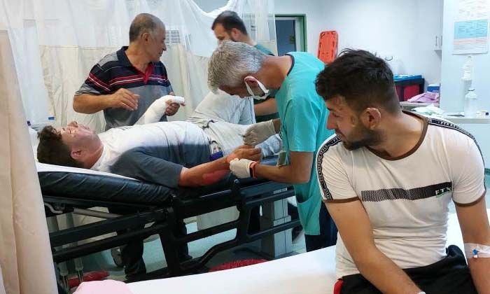 Çakmak bomba gibi patladı: 2 yaralı
