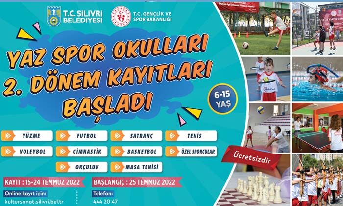 Yaz Spor Okullarında 2. dönem kayıtları başladı