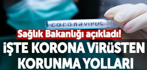 Corona virüsünden korunmanın yolları