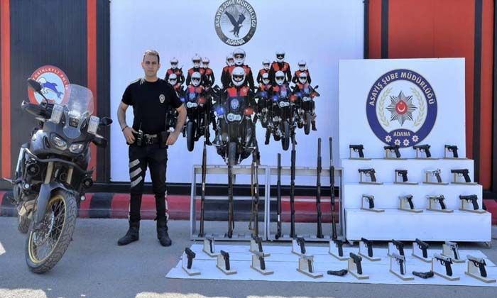 Adana’da bir haftalık uygulamada 77 silah ele geçirildi