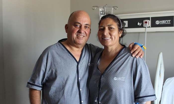 Kanseri yenen kadın eşinin böbreğiyle de diyalizden kurtuldu