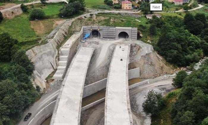 Yeni Zigana Tüneli’nin inşaatında sona geliniyor