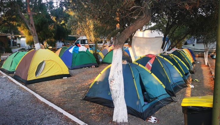 Marmaris’te çadır ve karavan tatili ilgi görüyor