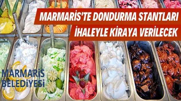 Dondurma stantları ihaleyle kiraya verilecek