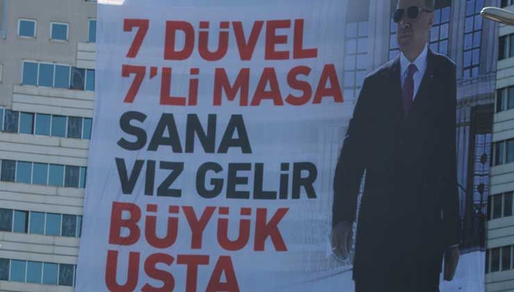 Cumhurbaşkanı Erdoğan’ın dikkatini çeken pankart