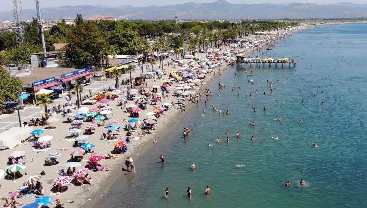 Sıcaklar arttı, sahiller doldu
