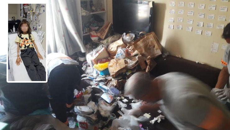 Çöp evden dram çıktı! Detaylar inanılmaz… 1 yıldır odaya kilitli çocuk baygın bulundu