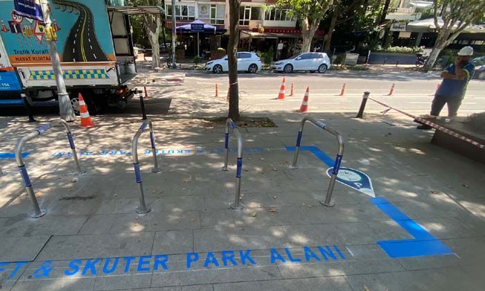 Elektrikli skuterların park sorunu çözülüyor