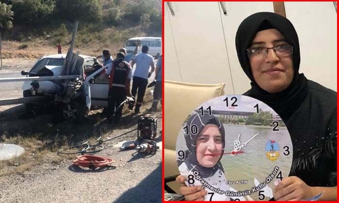 Kütahya’daki kazada Ebru Altın hayatını kaybetti