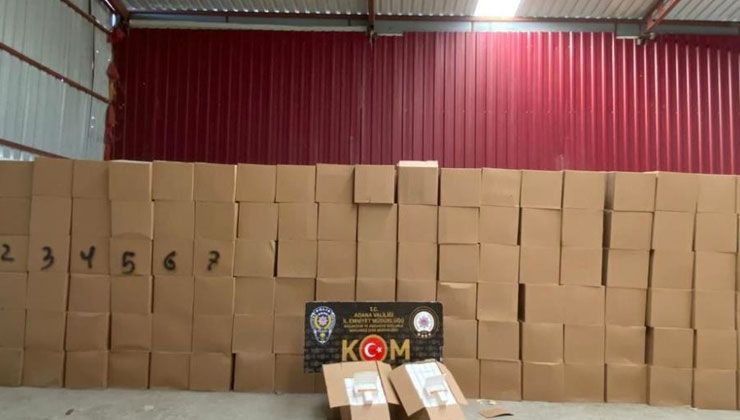 Bakan Soylu, 39 milyon boş makaron ele geçiren Adana polisini tebrik etti