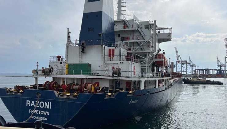 Tahıl yüklü gemi ‘Razoni’ İstanbul’a ulaştı