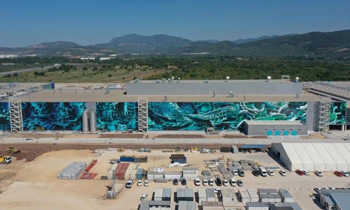 Elektrikli otomobil fabrikasına dijital tasarım