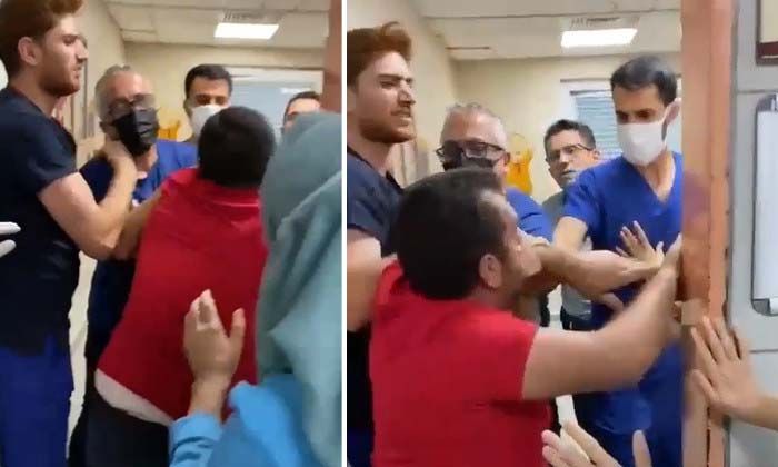 Maske takmadı hastaneyi birbirine kattı