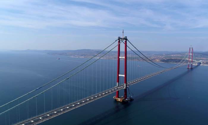 1915Çanakkale Köprüsü’ne Avrupa Çelik Köprü ödülü