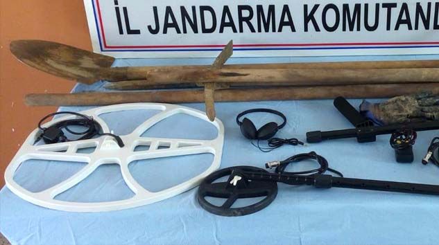 Muğla’da kaçak kazı yapan 7 şüpheli yakalandı