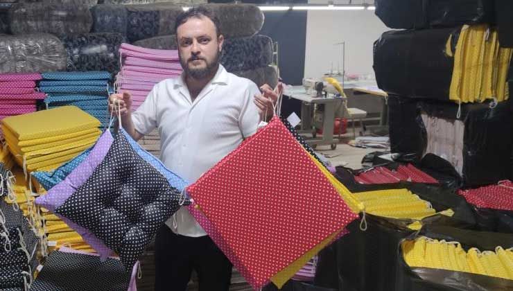 Evlilik yüzüğüyle şansı açıldı, günde 4 bin minder ve yastık üretip 40 ülkeye satıyor