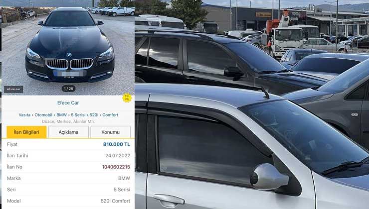 Galericinin lüks otomobil ilanı dolandırıcıların hedefi oldu