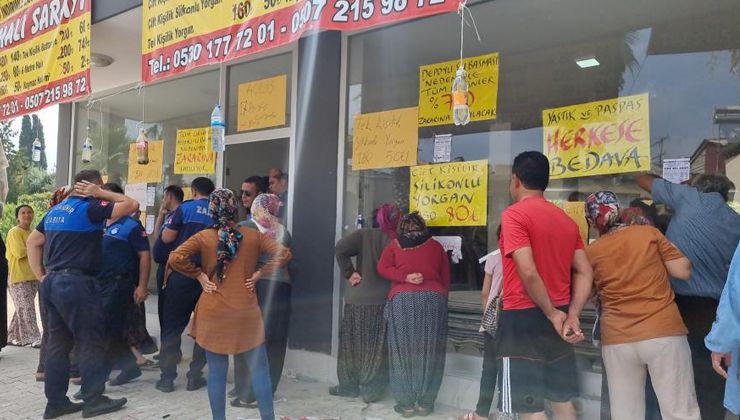 Yüzde 70 indirimle satış izdihama uğrattı! Polisler gelince hayatının şokunu yaşadı