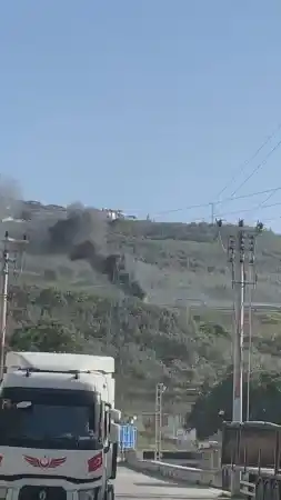 Tesla alev alev yandı