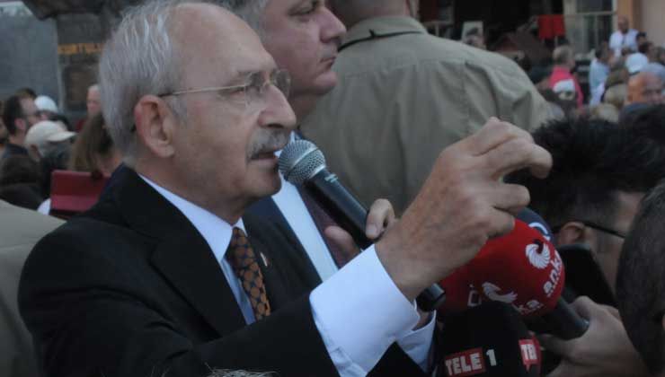 CHP Lideri Kılıçdaroğlu’na pankart şoku