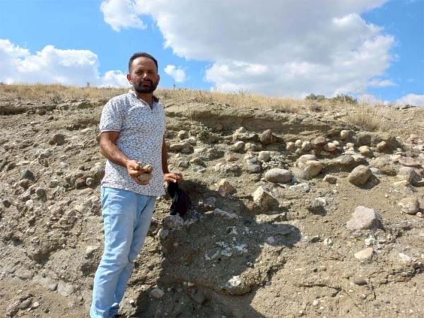 Yozgat’ın Sorgun ilçesine bağlı Araplı kasabasında midye, deniz minareleri ve salyangoz fosili bulundu