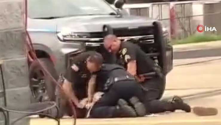 Yine ABD yine polis şiddeti! Defalarca yumruklayıp tekmelediler…