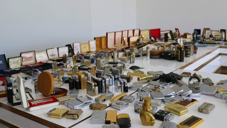 Bir milyon değerindeki çakmak koleksiyonu görenleri şaşırtıyor