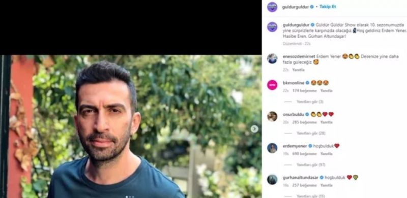 Güldür Güldür Show’dan ayrılacağı iddia edilen Onur Buldu’dan kafaları karıştıran paylaşım