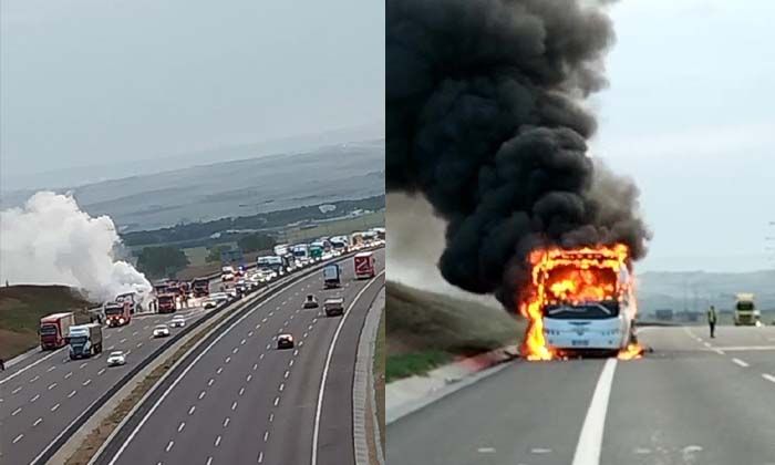 Kuzey Marmara Otoyolu’nda faciadan dönüldü