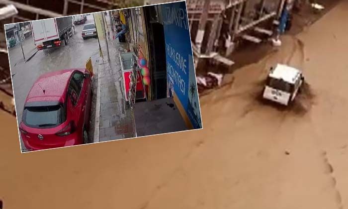 İzmir 15 dakikada sağanağa teslim oldu