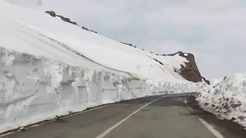 Ardahan’da kar, insan boyunu aştı