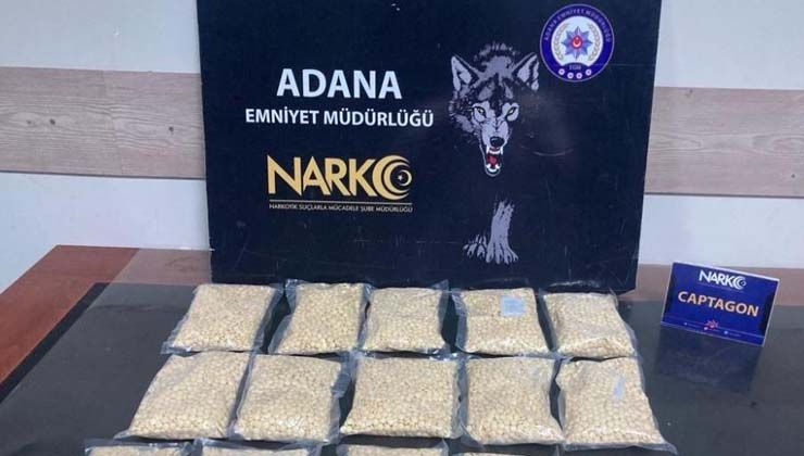 Adana’da 33 bin uyuşturucu hap ele geçirildi