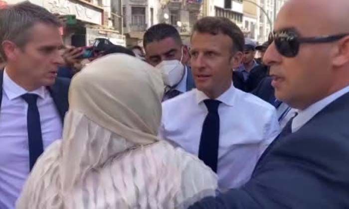 Macron Cezayir’de protesto edildi