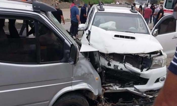 Giresun’da trafik kazası: 13 yaralı