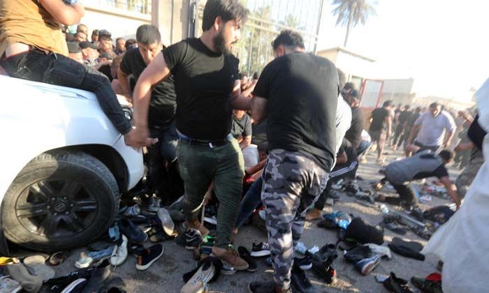 Bağdat’taki çatışmalarda Yeşil Bölgeye 4 adet Katyuşa roketi düştü