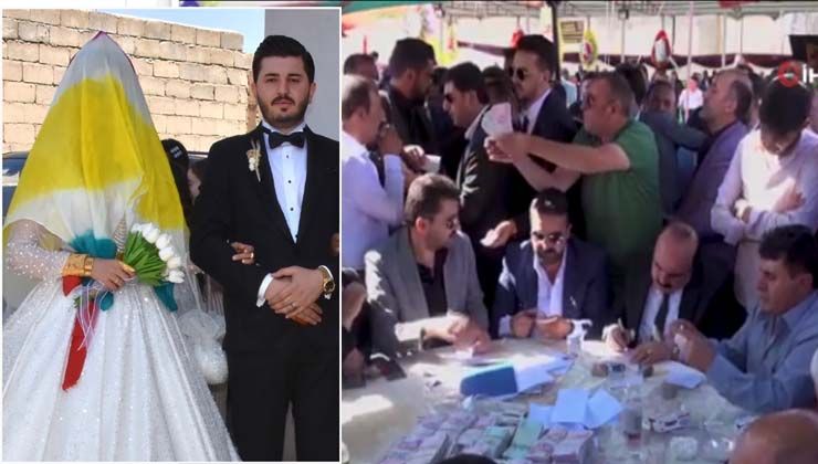 Damada 4,2 milyon lira, geline 5 kilo altın takıldı