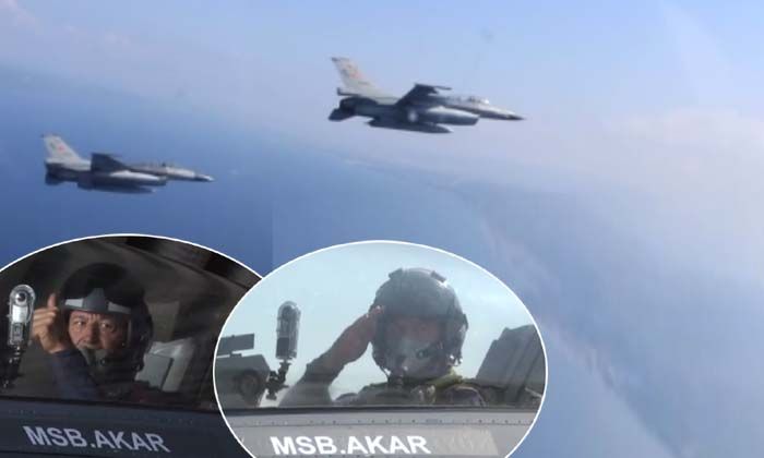 Hulusi Akar’dan Yunanistan’a F16 ile mesaj