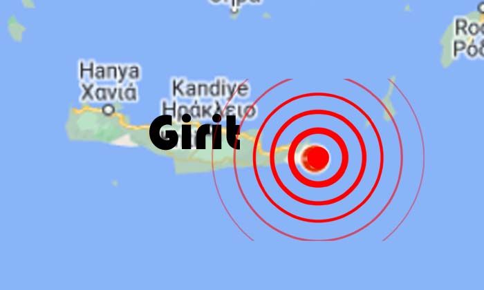 Girit’te 5.3 büyüklüğünde deprem