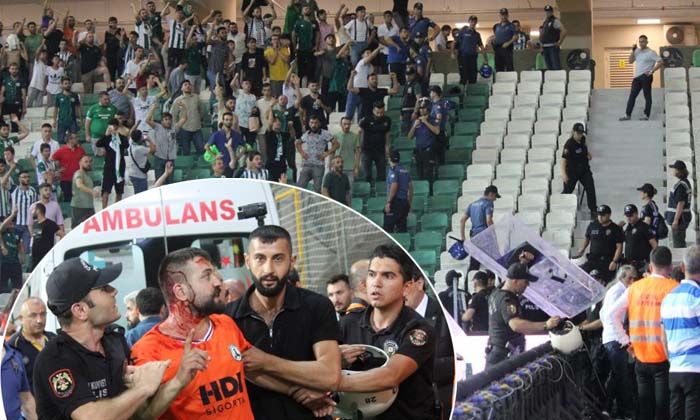 Giresun’da maç sonu çıkan olaylarda bazı taraftarlar yaralandı