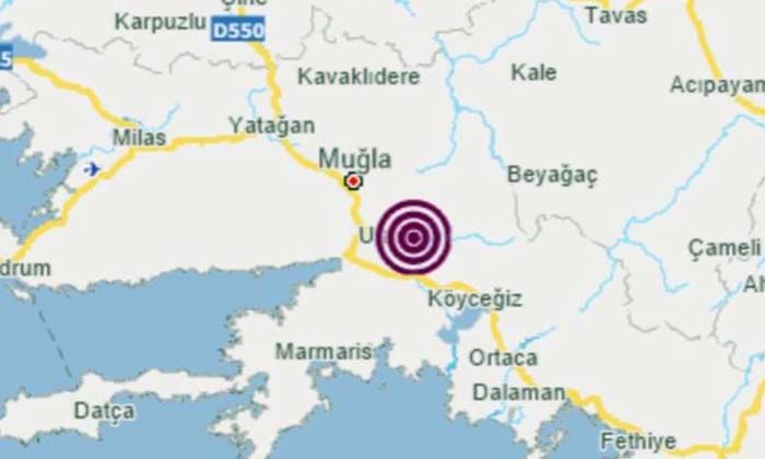 Muğla’da art arda depremler