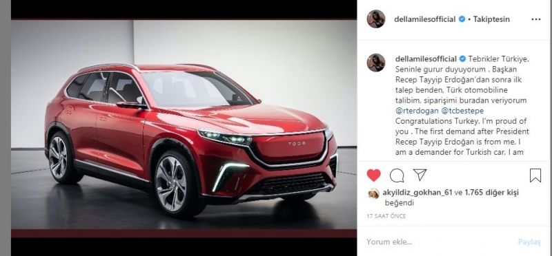 Müslüman olan ABD’li şarkıcı Della Miles’tan yerli otomobil siparişi