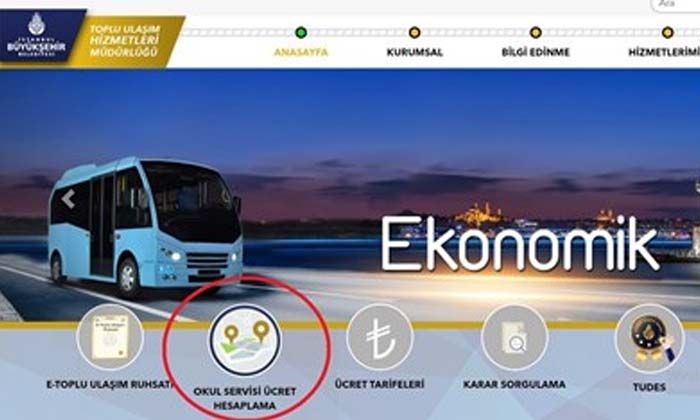 İstanbul servis ücret hesaplama Kilometre başı kaç TL alınıyor