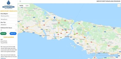 İstanbul servis ücret hesaplama Kilometre başı kaç TL alınıyor