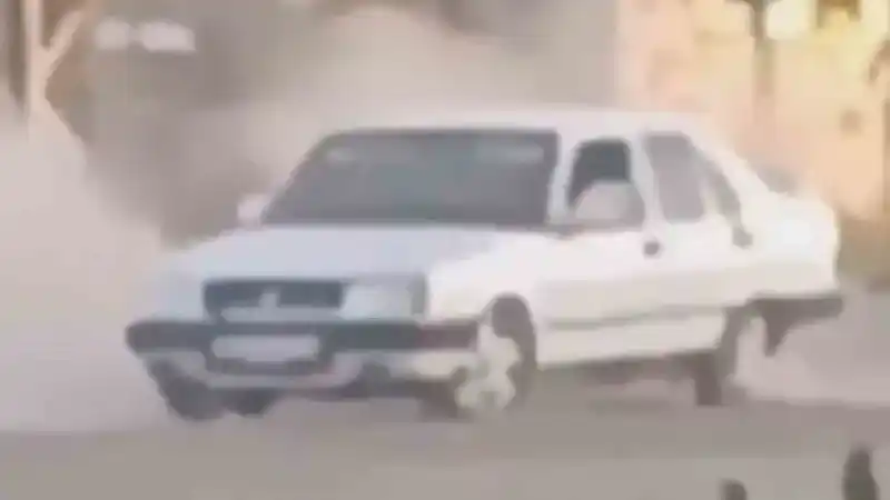 Drift atan sürücüye 38 bin TL ceza Drift atan sürücüye 38 bin TL ceza