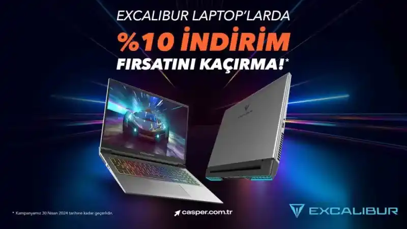 Excalibur gaming laptoplarda Nisan ayına özel indirim fırsatı Excalibur gaming laptoplarda Nisan ayına özel indirim fırsatı