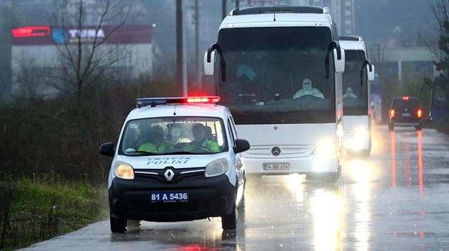 Yurt dışından gelen 159 kişi Düzce’de yurda yerleştirildi