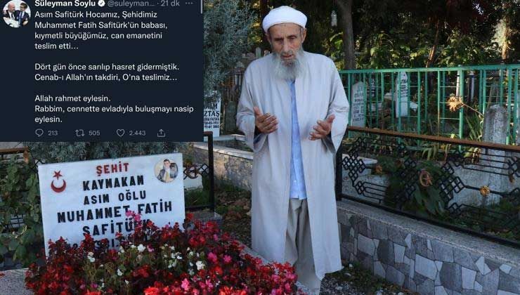 Şehit Kaymakam Fatih Safitürk’ün babası Asım Safitürk hayatını kaybetti
