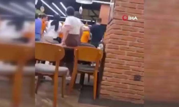 Köfteci Yusuf’ta ‘masa silme’ kavgası: Ortalık savaş alanına döndü