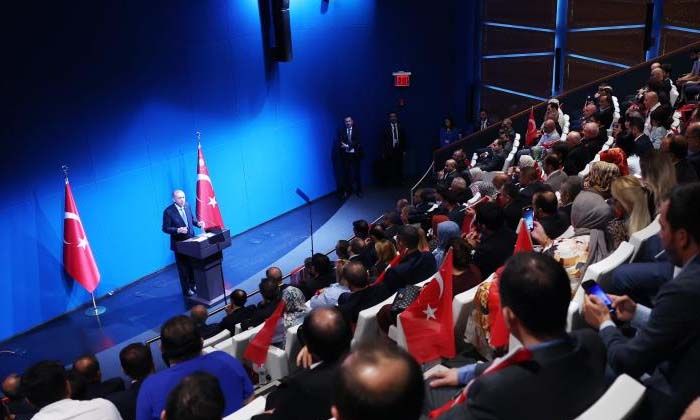 Erdoğan, ABD’de yaşayan Türk vatandaşları ile bir araya geldi